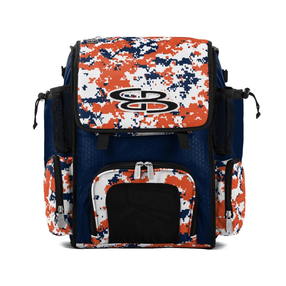 Boombah Mini Superpack Bat Bag PS-9014-3001C23 Digital Camo Navy/Orange