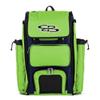Boombah Catchers Superpack Bat Bag - BM-9024C23 Navy/Lime Green - Holds 4 Bats - Backpack Version (no Wheels) view 1