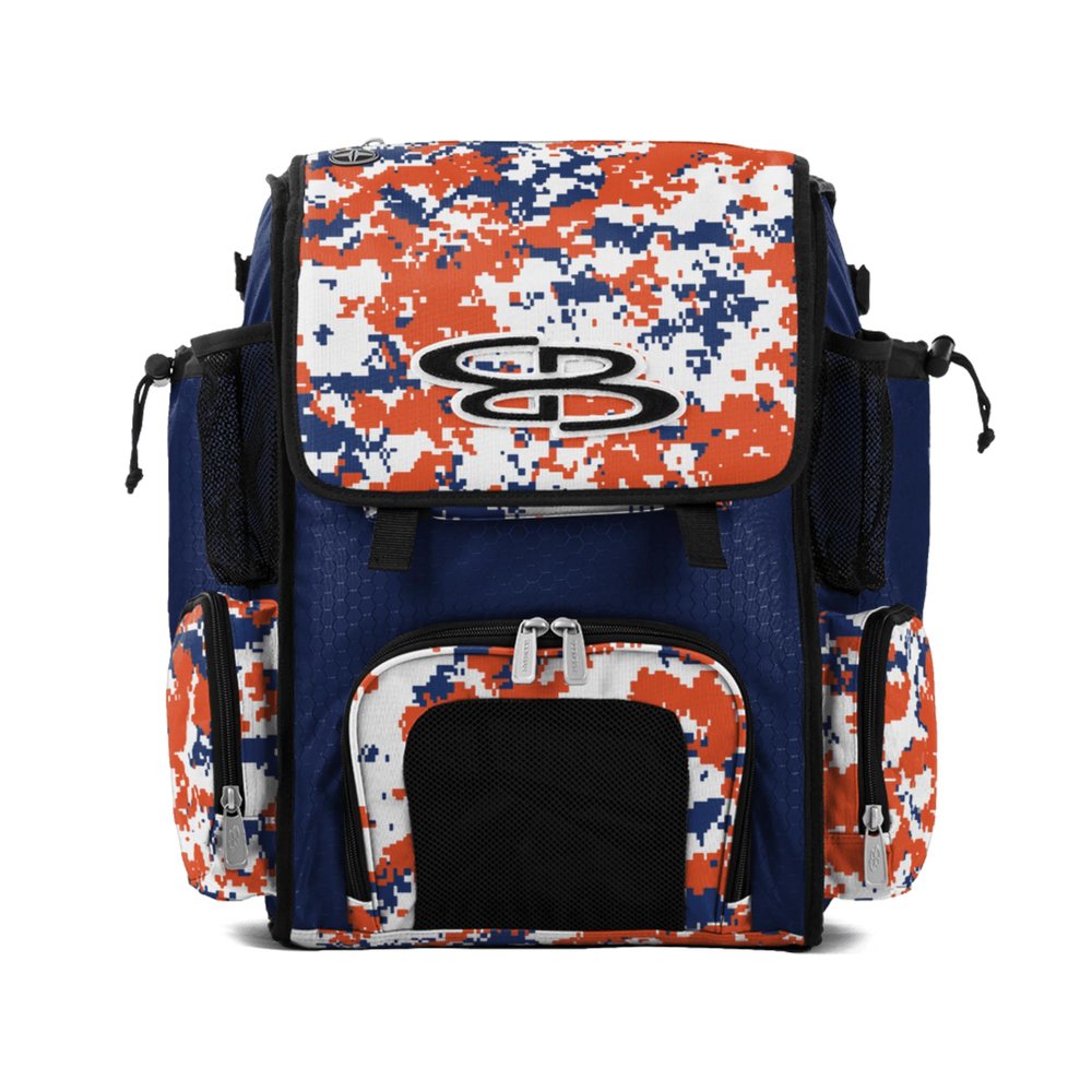 Boombah Mini Superpack Bat Bag PS-9014-3001C23 Digital Camo Royal/Orange