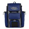 Boombah Catchers Superpack Bat Bag - BM-9024C23 Gray/Royal Blue - Holds 4 Bats - Backpack Version (no Wheels) view 1