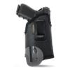 Eco-Leather Holster with Metal Clip- Adjustable - Fits: Most Mid Sizes, Like Glock 19/23, S&W M&P etc with Light or Laser (Full Size (Big Guns), Right) view 1