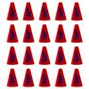 Anderson's Red and Blue Poms and Team Spirit Megaphones, Set of 20, Plastic Megaphones, Sports, Fan Gear, Homecoming, Cheerleaders view 3