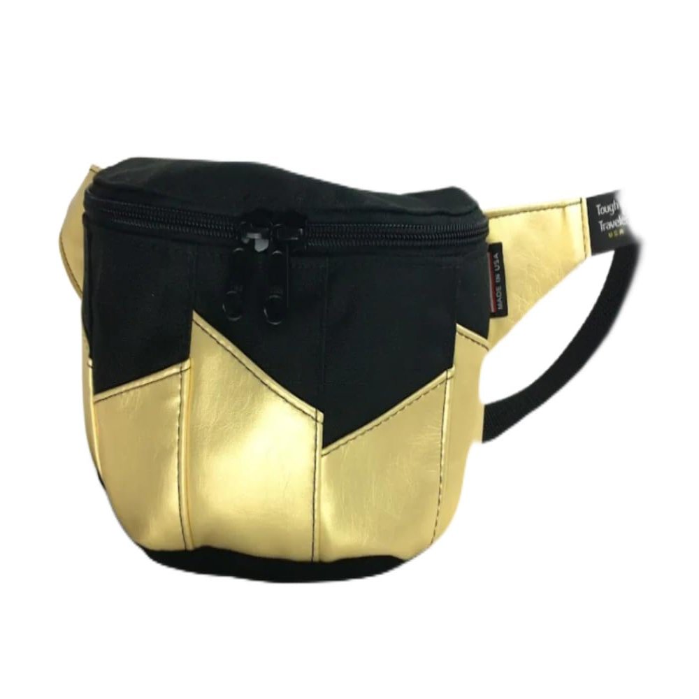 Tough Traveler | Made in USA | DECO Sling/Waist Pack Gold Leatherette