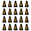Anderson's Black and Gold Poms and Team Spirit Megaphones, Set of 20, Plastic Megaphones, Sports, Fan Gear, Homecoming, Cheerleaders view 3