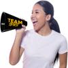 Anderson's Black and Gold Poms and Team Spirit Megaphones, Set of 20, Plastic Megaphones, Sports, Fan Gear, Homecoming, Cheerleaders view 4