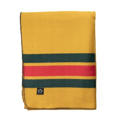 Arcturus Rainier Wool Blanket - 4.5lbs Warm, Heavy, Washable, Large | Great for Camping, Outdoors, Survival & Emergency Kits (North Cascades)