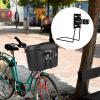 NineFit Basics Universal Bike Basket Mounting Kit for Easy Installation, L Bracket 4.7 to 5.4, Black view 2