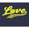 3X-Large Navy Blue Mens Love Pickleball Cursive Cute Fashion T-Shirt view 4