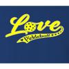 3X-Large Royal Mens Love Pickleball Cursive Cute Fashion T-Shirt view 4