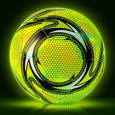 Western Star Soccer Ball Size 4 & Size 5 - Official Match Weight - 5 Colors - Youth & Adult Soccer Players - Thermo Bonded Hybrid Balls - Reinforced Seams (Gaia, 5)