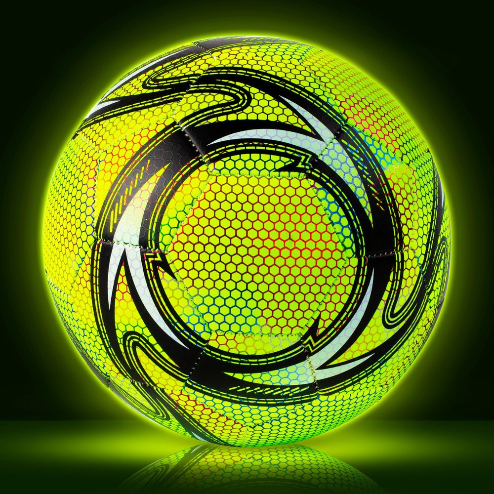 Western Star Soccer Ball Size 4 & Size 5 - Official Match Weight - 5 Colors - Youth & Adult Soccer Players - Thermo Bonded Hybrid Balls - Reinforced Seams (Gaia, 5)