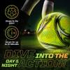 Western Star Soccer Ball Size 4 & Size 5 - Official Match Weight - 5 Colors - Youth & Adult Soccer Players - Thermo Bonded Hybrid Balls - Reinforced Seams (Gaia, 5) view 4