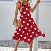 2024 Tank Dresses Women Summer Floral Midi Dress Handkerchief Irregular Hem Flowy Beach Sundress Vacation Outfit view 2
