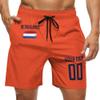 2024 Netherlands Shorts Custom Soccer Beach Trunks,Dutch Fans Gifts Personalized Name & Number,Men Youth,S-3XL