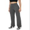 keriffe Women's Straight Leg Pants High Waisted Button Stretchy Business Work Dress Casual Trousers Multiple Pockets Dark Grey view 2