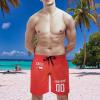 2024 Chile Shorts Custom Soccer Beach Trunks,Chilean Fans Gifts Personalized Name & Number,Men Youth,S-3XL view 2