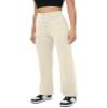 keriffe Women's Straight Leg Pants High Waisted Button Stretchy Business Work Dress Casual Trousers Multiple Pockets Khaki view 2