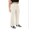 keriffe Women's Straight Leg Pants High Waisted Button Stretchy Business Work Dress Casual Trousers Multiple Pockets Khaki view 4