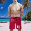 2024 Albania Shorts Custom Soccer Beach Trunks,Albanian Fans Gifts Personalized Name & Number,Men Youth,S-3XL view 2
