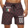 2024 Mexico Shorts Custom Soccer Beach Trunks,Mexican Fans Gifts Personalized Name & Number,Men Youth,S-3XL view 1
