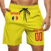 2024 Romania Shorts Custom Soccer Beach Trunks,Romanian Fans Gifts Personalized Name & Number,Men Youth,S-3XL view 1