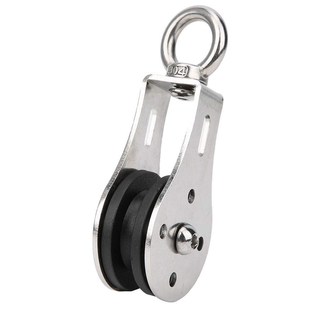 HUAOSN Silent Lifting Pulley, Fitness Equipment Beaannulus Suspending Wheel, Stainless Steel and Nylon for Indoor/Outdoor Use