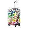 Obpoewk Bfdi-Battle for Dream-Island Travel Luggage Cover, Colorful Suitcase Luggage Protector, Washable Baggage Cover, Dustproof Protector Fits 18-32 Inch Luggage X-Large, Black view 2