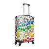 Obpoewk Bfdi-Battle for Dream-Island Travel Luggage Cover, Colorful Suitcase Luggage Protector, Washable Baggage Cover, Dustproof Protector Fits 18-32 Inch Luggage X-Large, Black view 3