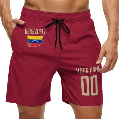 2024 Venezuela Shorts Custom Soccer Beach Trunks,Venezuelan Fans Gifts Personalized Name & Number,Men Youth,S-3XL