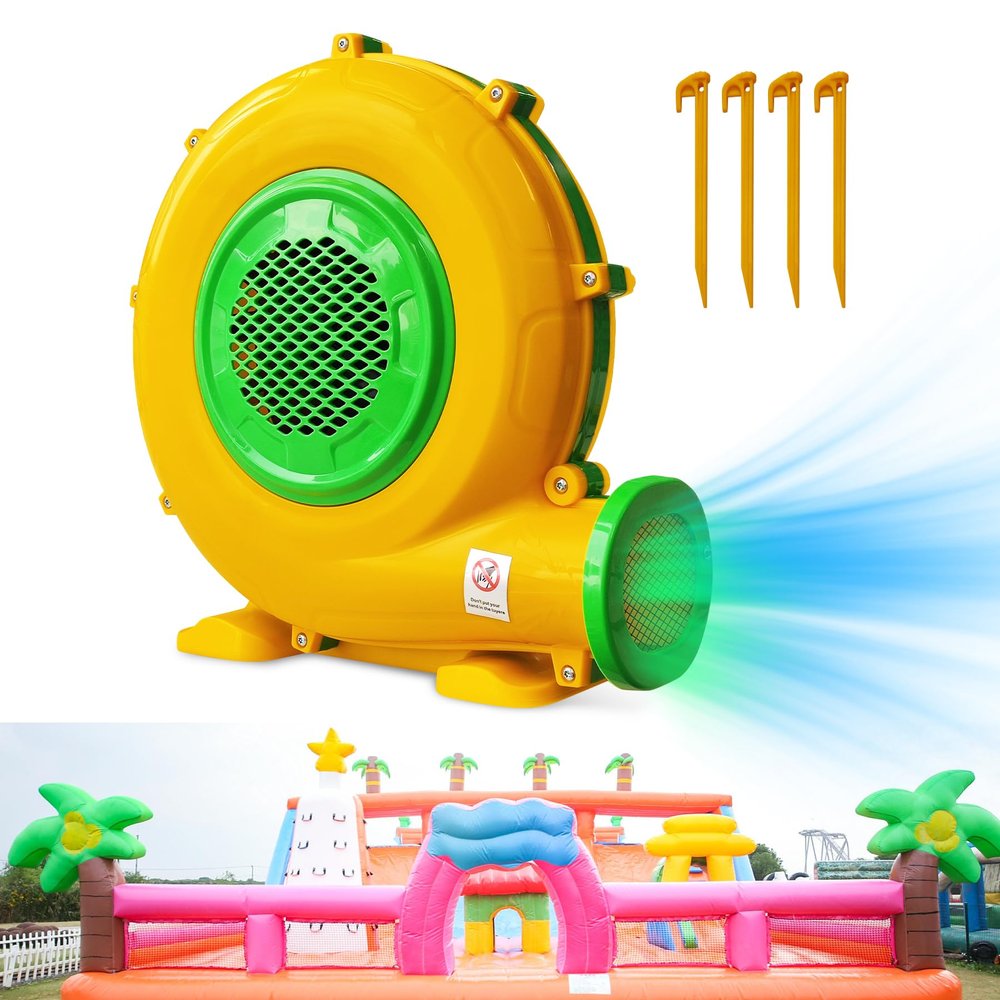 Huilynsen Blower for Bounce House - 1100W Bounce House Blower, Portable and Powerful Air Blowers for Inflatable Water Slide, Commercial Bouncy Castle, Inflatables Arch, Indoor & Outdoor