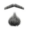 Goatee Men's Beard Human Hair Lace Hand-Made Fake Facial Mustache Costume Pretend (Black,ZZhen) view 2