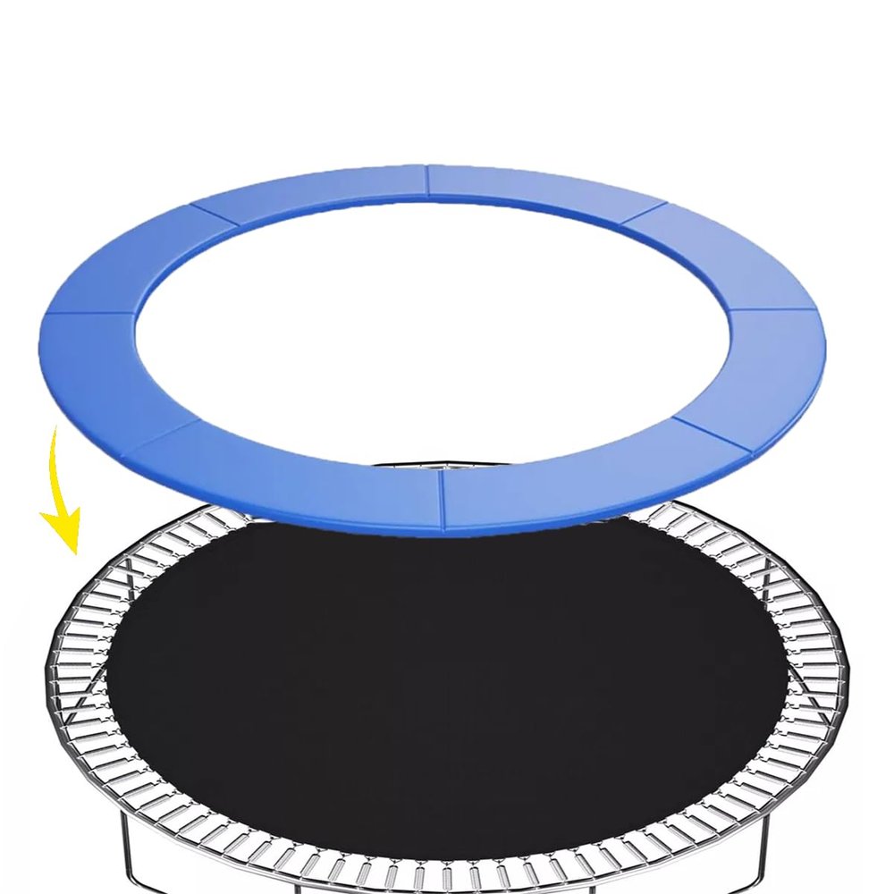 SUOGROLI 15/16FT Trampoline Safety Pad Spring Cover Edge Protection Mat Waterproof Pad Trampoline Accessories,15FT,Blue