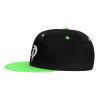 I Love My Lineman Flat Bill Hat Kids Fashion Hip Hop Style Contrast Color Flat Brim Hat Green view 3
