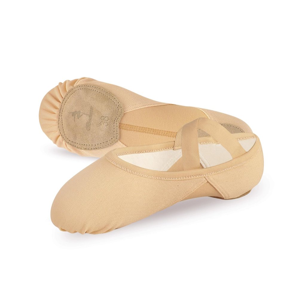 Bezioner Ballet Slippers for Girls Highly Elastic Girls Ballet Shoes Split Sole Dance Shoes for Toddler/Kid/Women Beige 5