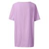 Akivide Women's Summer Cotton Linen Short Sleeve Button Up Shirt Casual Plus Size Beach Swimsuit Cover Up Mini Dress view 4