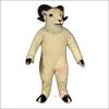 White Sheep Goat Mascot Costume with Black Horn Adult Size for Men & Women with Built-in Fan Inside the Head view 1