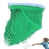 Badminton Net - Foldable Badminton Equipment | Professional High Strength Mesh Badminton Net with Poles, Badminton Net with Long-Lasting,Professional Net for Outdoor Backyard, Beach, Garden and Park