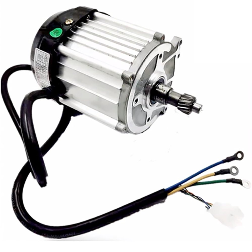 ZHOZHUT 1000W Electric Tricycle Motor 60V / 72V Electric Tricycle Sine Wave Motor, 5-Hole 16-Tooth Motor, Pure Copper Coil Aluminum Alloy Shell, for DIY Electric Tricycle and Quadricycle,1000w,72V