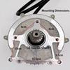 ZHOZHUT 1000W Electric Tricycle Motor 60V / 72V Electric Tricycle Sine Wave Motor, 5-Hole 16-Tooth Motor, Pure Copper Coil Aluminum Alloy Shell, for DIY Electric Tricycle and Quadricycle,1000w,72V view 2