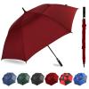 ZDSSM Automatic Open Golf Umbrella, 54/62/68/72 inch Extra Large Oversize Double Canopy Vented Stick Umbrellas, Windproof Waterproof Umbrella for Men And Women view 1