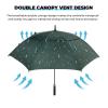 ZDSSM Automatic Open Golf Umbrella, 54/62/68/72 inch Extra Large Oversize Double Canopy Vented Stick Umbrellas, Windproof Waterproof Umbrella for Men And Women view 3