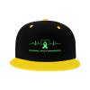 NMNRRPTLS Cerebral Palsy Awareness Flat Bill Hat Kids Fashion Hip Hop Style Contrast Color Flat Brim Hat Yellow view 2