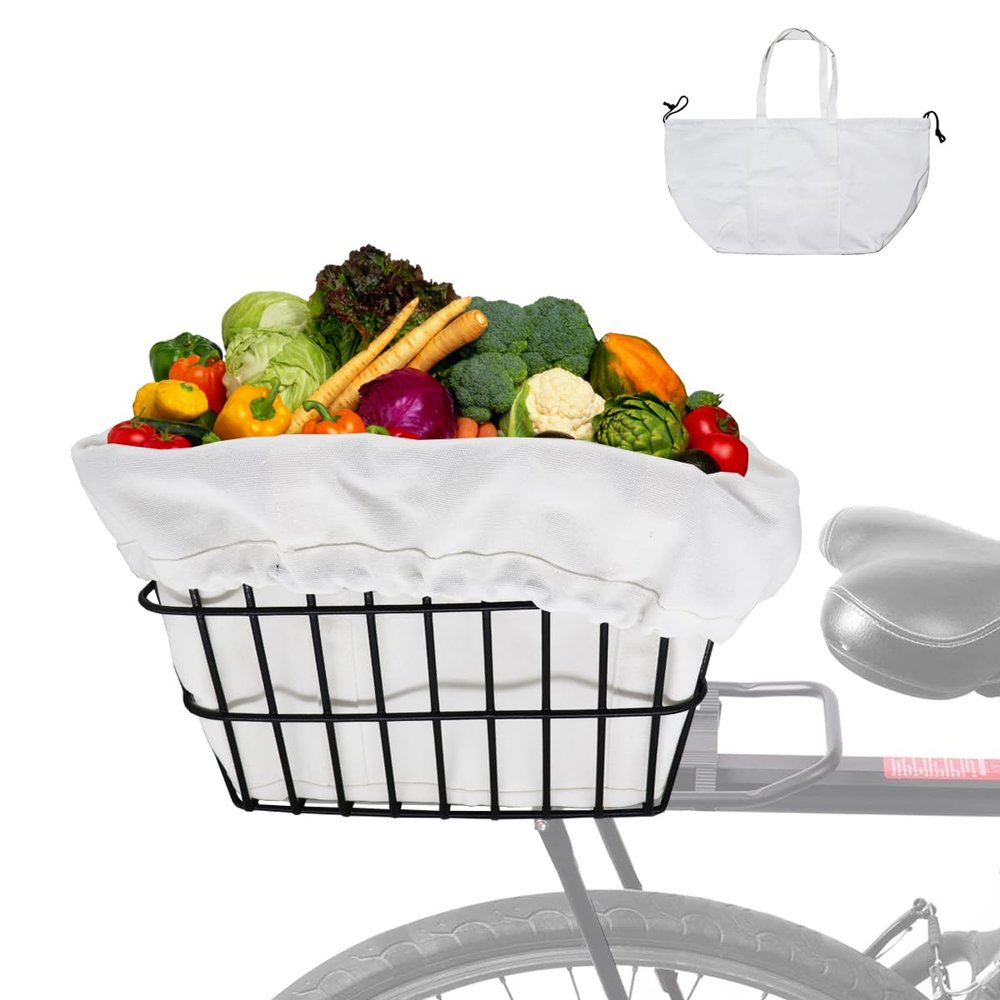 1 Basket + 1 Basket Liner Shopping Bag