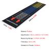 Home Gym Workout Mats for Long Jump 50x200cm, Stretching Yoga Pad with Emoji, Kid Jump Rope Mat for Carpeted/Tiles/Smooth/Floor view 2