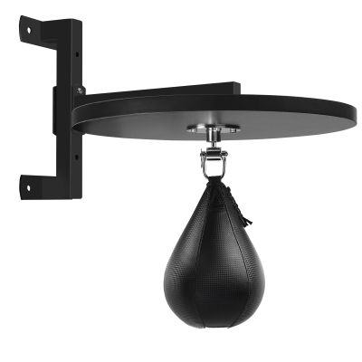 WYGVNR Hardwood Speed Bag Platform kit, Adjustable Speed Bag Mount Swivels for Boxing Training, Workout (Black)