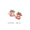 Pingyongchang 6 Pairs Cute Teacher Stud Wood Earrings Funny Handmade Colorful Book Pencil Crayon Ruler Wooden Student Earrings for Women Back to School Jewelry Teacher Graduation Gift-Set B view 4