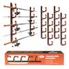 Gocozer Fishing Rod Holder for Garage, H5 Wall or Ceiling Mounted Fishing Pole Holders with Soft Protective Pad, Fishing Rod Storage Organizer, Horizontal Fishing Rod Wall Mount Nets Storage (4 PACK) view 1