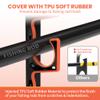 Gocozer Fishing Rod Holder for Garage, H5 Wall or Ceiling Mounted Fishing Pole Holders with Soft Protective Pad, Fishing Rod Storage Organizer, Horizontal Fishing Rod Wall Mount Nets Storage (4 PACK) view 3