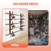 Gocozer Fishing Rod Holder for Garage, H5 Wall or Ceiling Mounted Fishing Pole Holders with Soft Protective Pad, Fishing Rod Storage Organizer, Horizontal Fishing Rod Wall Mount Nets Storage (4 PACK) view 4