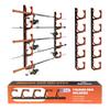 Gocozer Fishing Rod Holder for Garage, H5 Wall or Ceiling Mounted Fishing Pole Holders with Soft Protective Pad, Fishing Rod Storage Organizer, Horizontal Fishing Rod Wall Mount Nets Storage (2 PACK) view 1